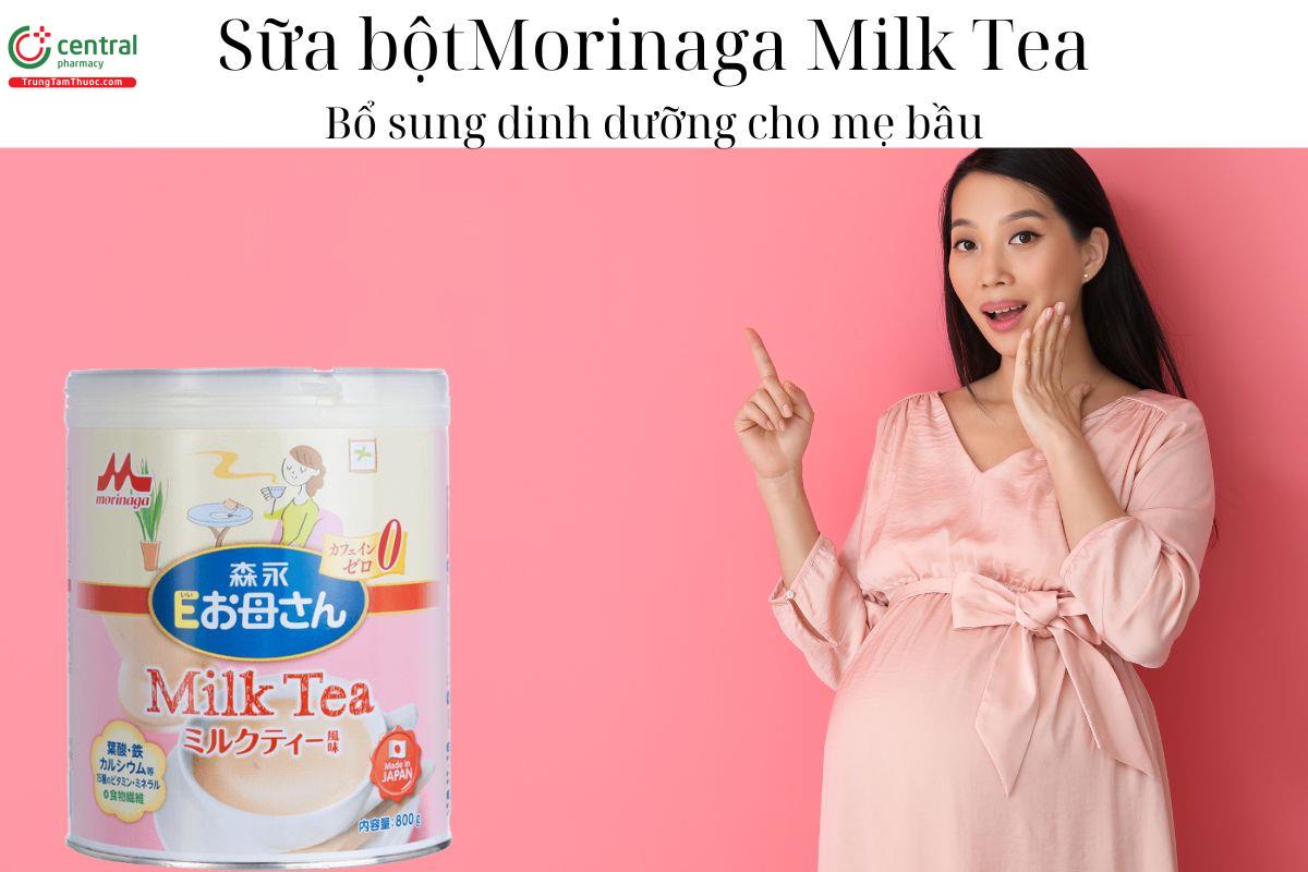 Sữa bột Morinaga Milk Tea (Lon) - Giúp bổ sung dinh dưỡng cho mẹ bầu