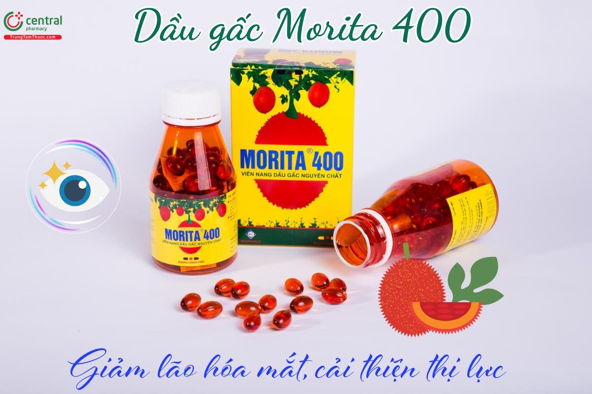 Morita 400 - Bổ mắt, hỗ trợ giảm mỏi mắt, cải thiện thị lực