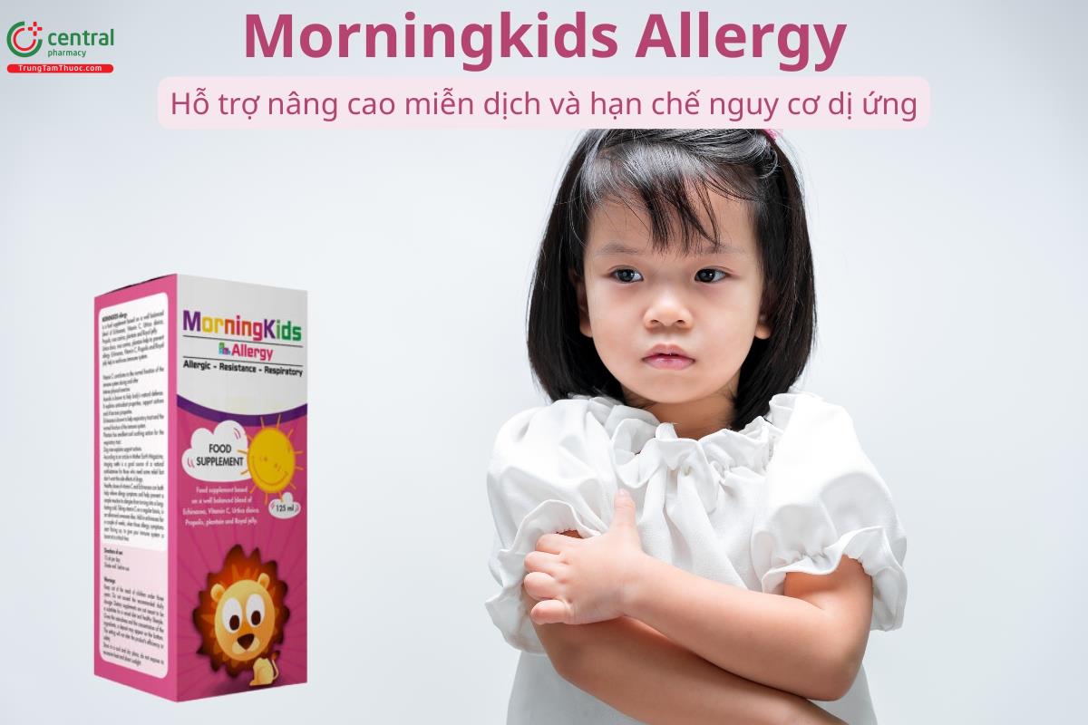 Morningkids Allergy hỗ trợ nâng cao miễn dịch và hạn chế nguy cơ dị ứng