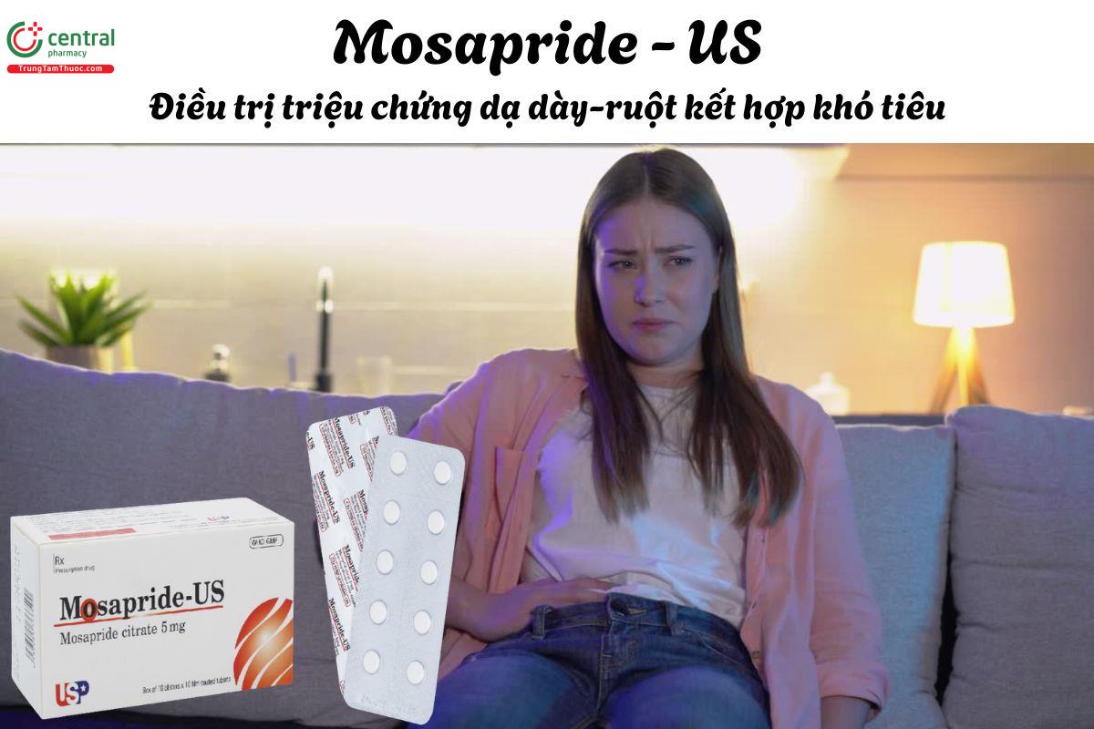 Thuốc Mosapride - US 5 mg - Điều trị rối loạn tiêu hóa kèm khó tiêu  