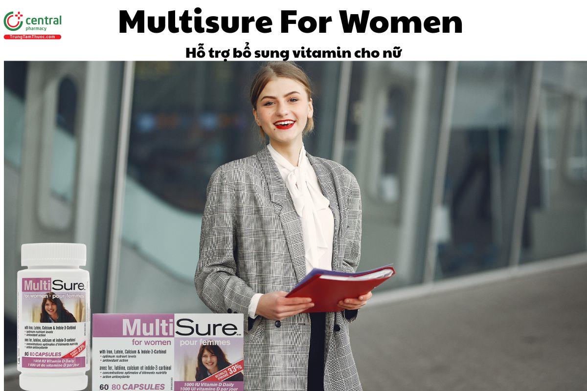 Multisure For Women - Giảm bổ sung các vitamin và khoáng chất cho nữ