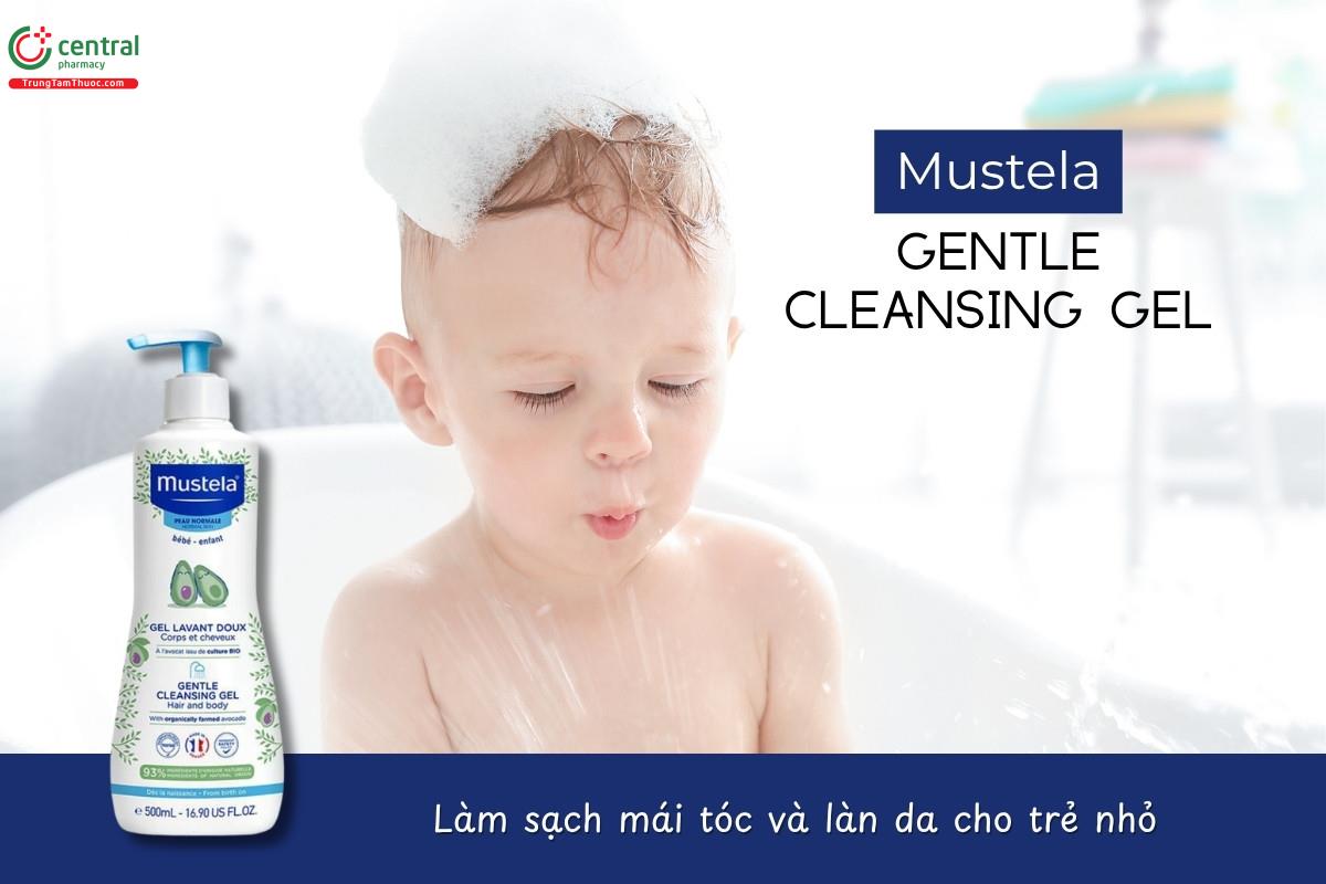 Mustela Gentle Cleansing Gel làm sạch nhẹ nhàng tóc và làn da của trẻ nhỏ