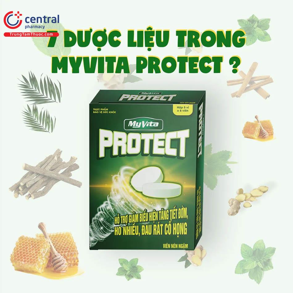 MyVita Protect giảm đau rát họng