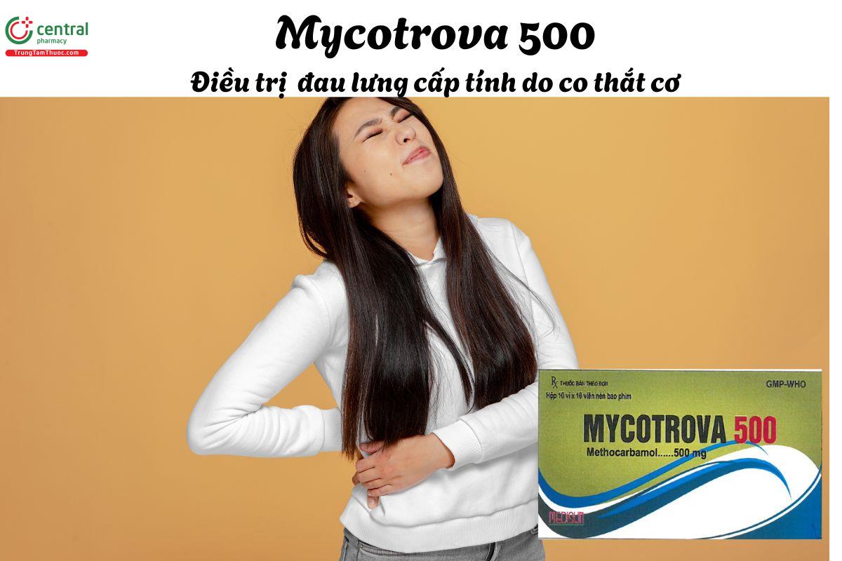 Thuốc Mycotrova 500 - Điều trị triệu chứng rối loạn cơ xương cấp