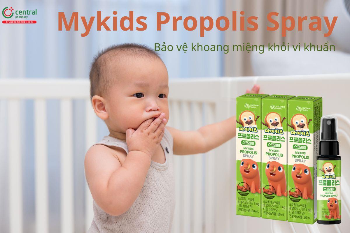 Mykids Propolis Spray hỗ trợ bảo vệ khoang miệng khỏi vi khuẩn