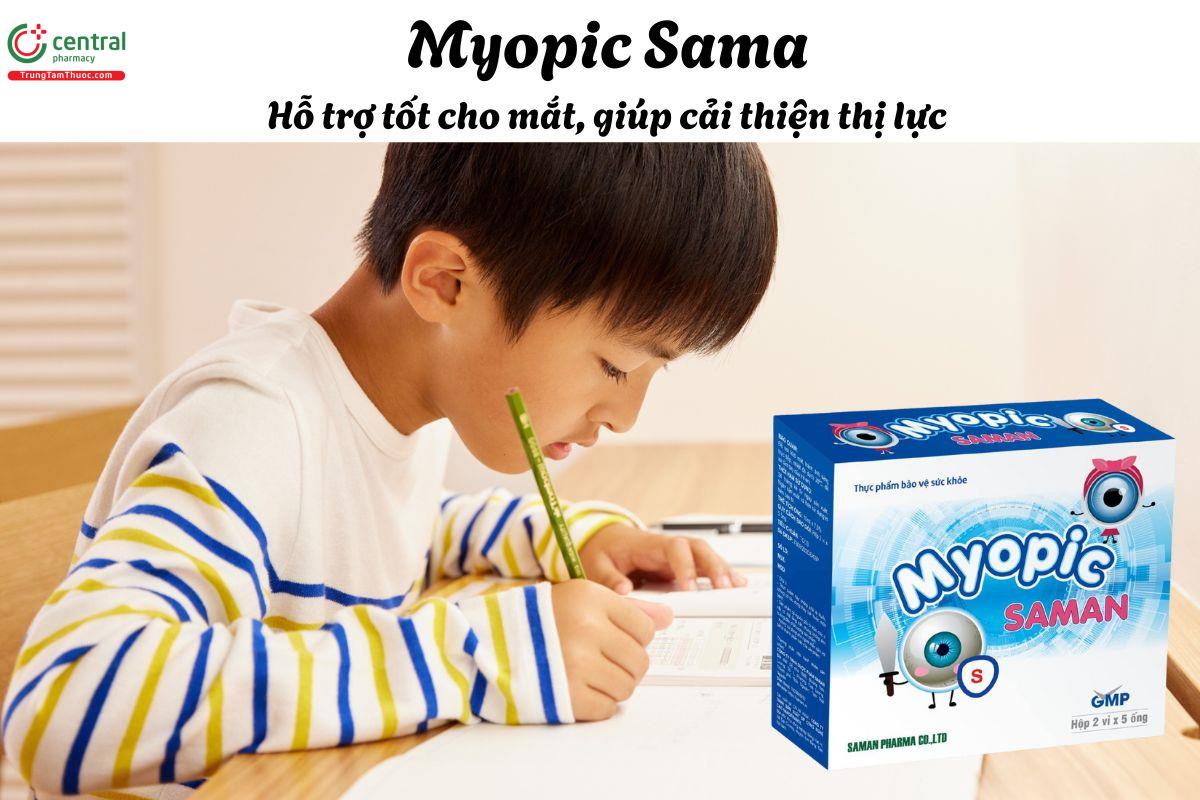 Myopic Saman - Giúp cải thiện thị lực, giảm đau nhức, mỏi mắt