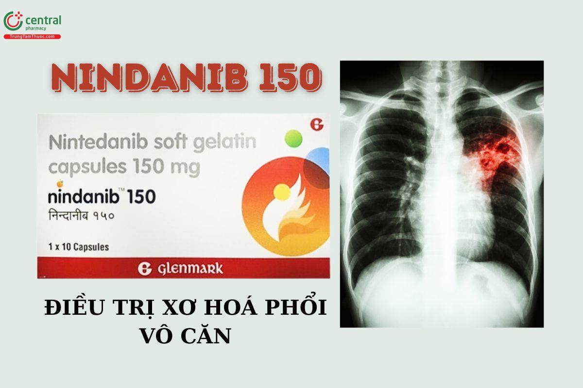 Thuốc Nindanib 150mg (Nintedanib) điều trị bệnh xơ hóa phổi vô căn