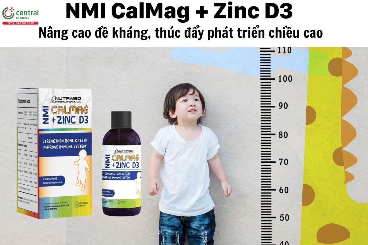 NMI CalMag + Zinc D3 - Nâng cao đề kháng, thúc đẩy phát triển chiều cao