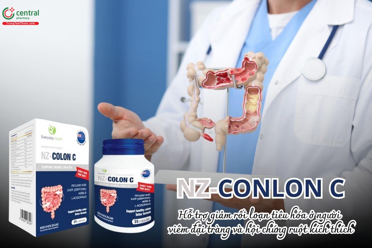 NZ-Colon C hỗ trợ giảm rối loạn tiêu hóa ở người viêm đại tràng và hội chứng ruột kích thích