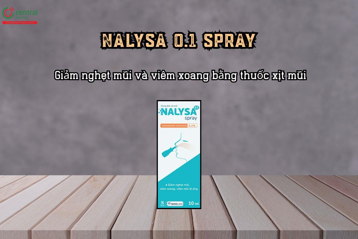 Giảm nghẹt mũi và viêm xoang bằng thuốc xịt mũi Nalysa 0.1 spray