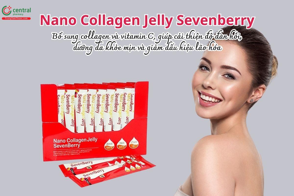Nano Collagen Jelly Sevenberry bổ sung collagen và vitamin C cho da