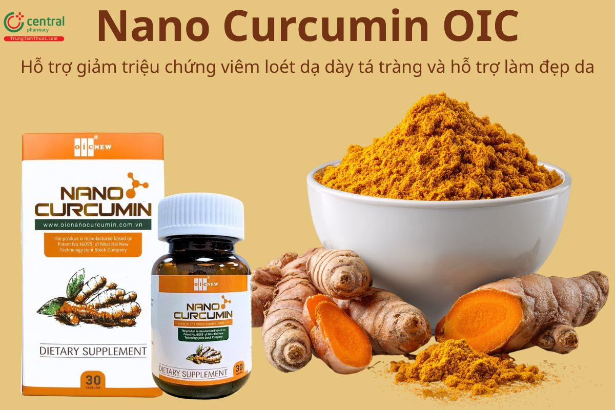 Nano Curcumin OIC hỗ trợ giảm triệu chứng viêm loét dạ dày tá tràng
