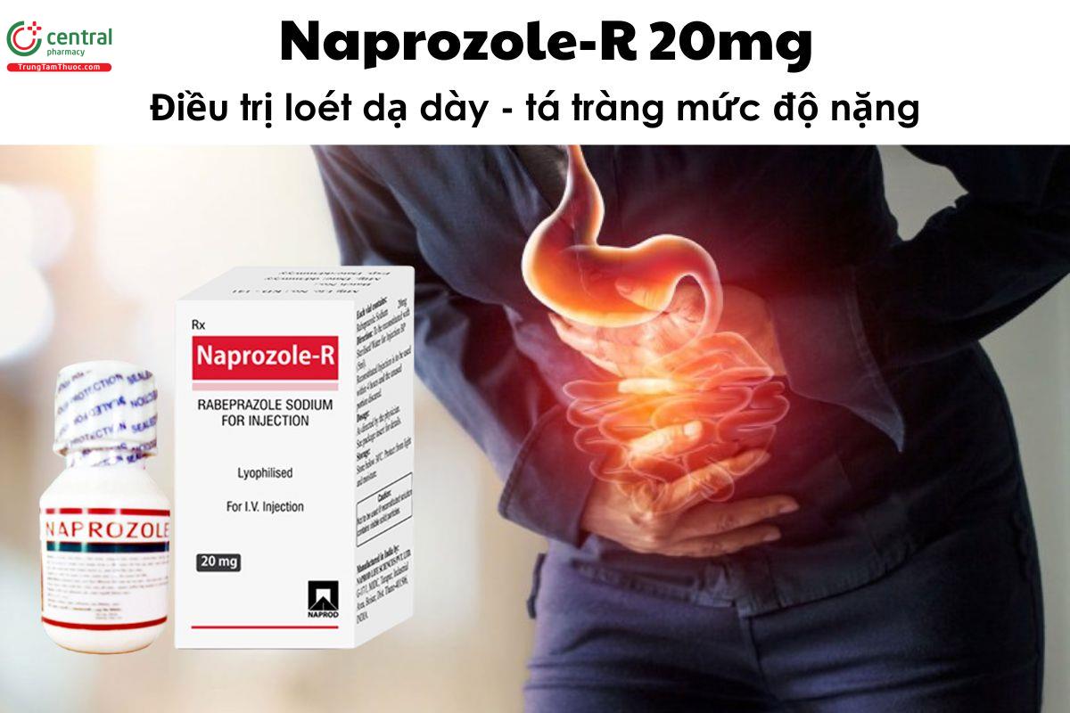 Thuốc Naprozole-R 20mg - Điều trị loét dạ dày - tá tràng mức độ nặng