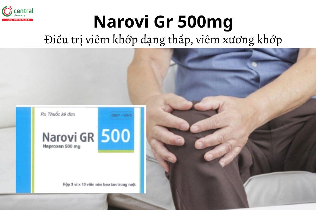 Thuốc Narovi Gr 500mg - Điều trị viêm khớp dạng thấp, viêm xương khớp