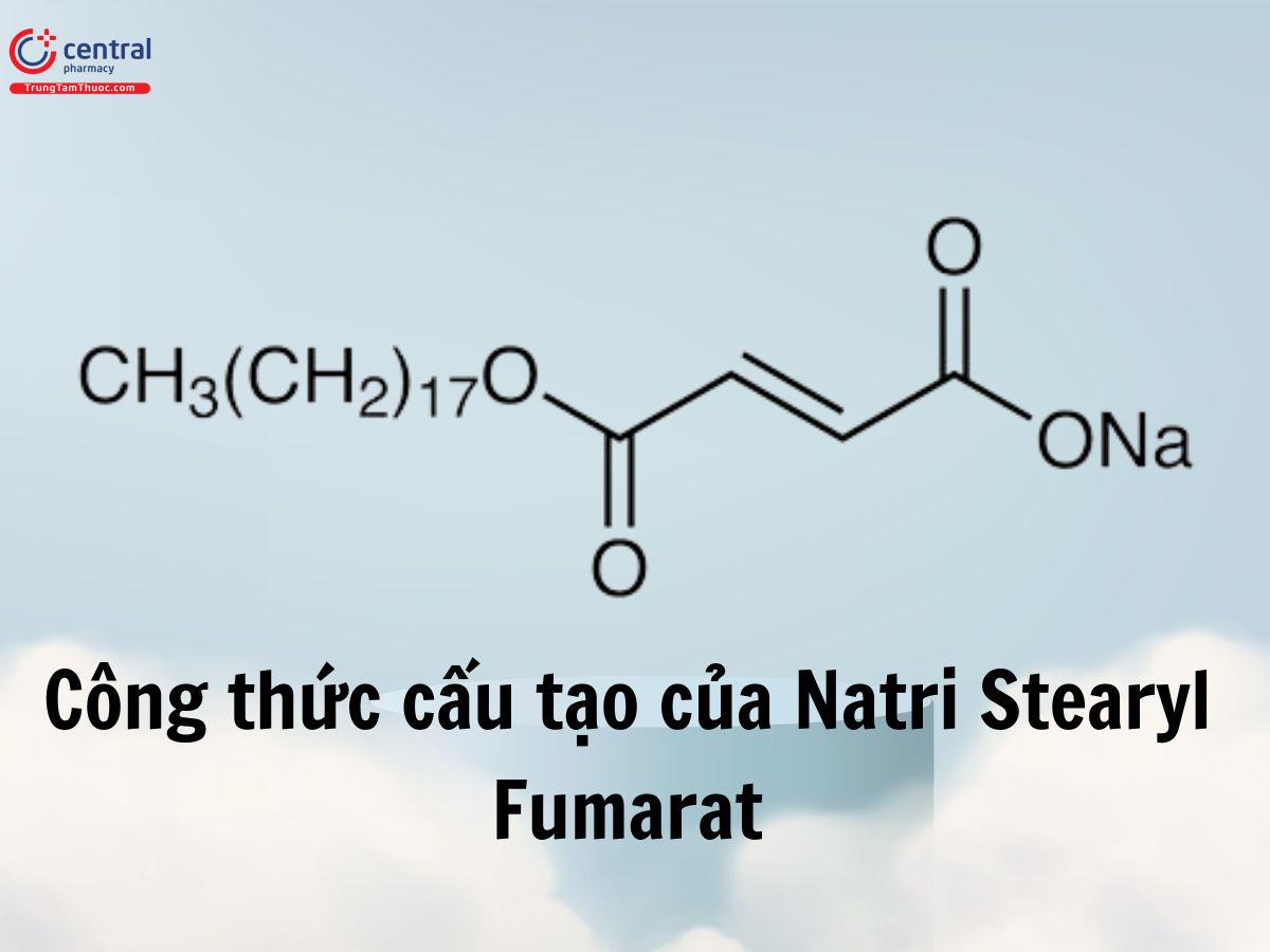 Công thức cấu tạo của Natri Stearyl Fumarat 