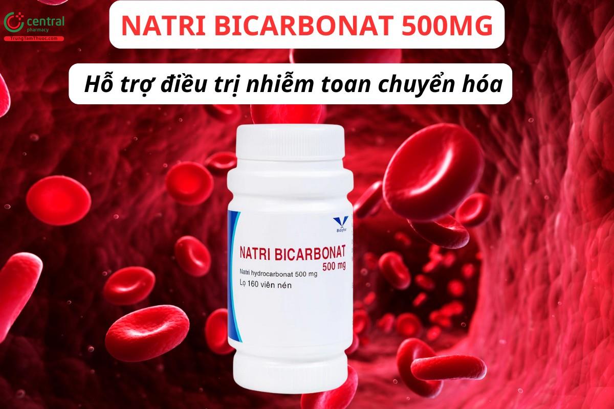 Natri bicarbonat 500mg Bidiphar