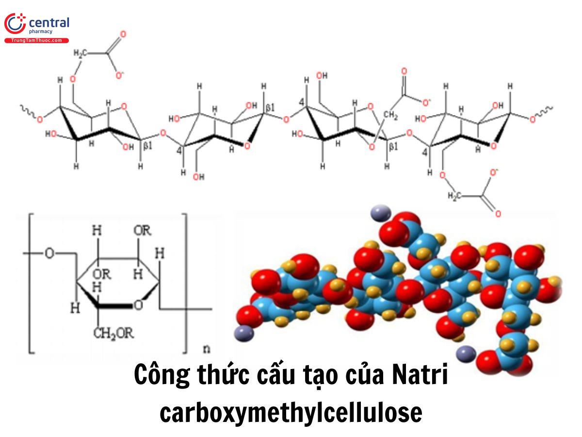 Công thức cấu tạo của Natri carboxymethylcellulose 
