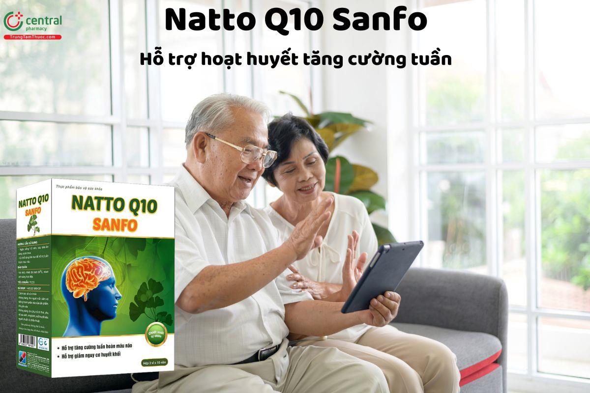 Natto Q10 Sanfo - Giúp cải thiện tình trạng thiểu năng tuần hoàn não