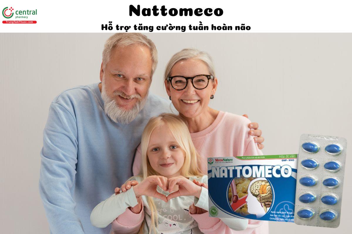 Nattomeco - Tan cục máu đông,  giảm nguy cơ tắc nghẽn mạch máu