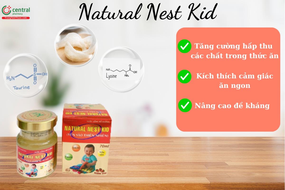 Natural Nest Kid - Hỗ trợ hệ tiêu hóa tăng cường hấp thu các chất dinh dưỡng