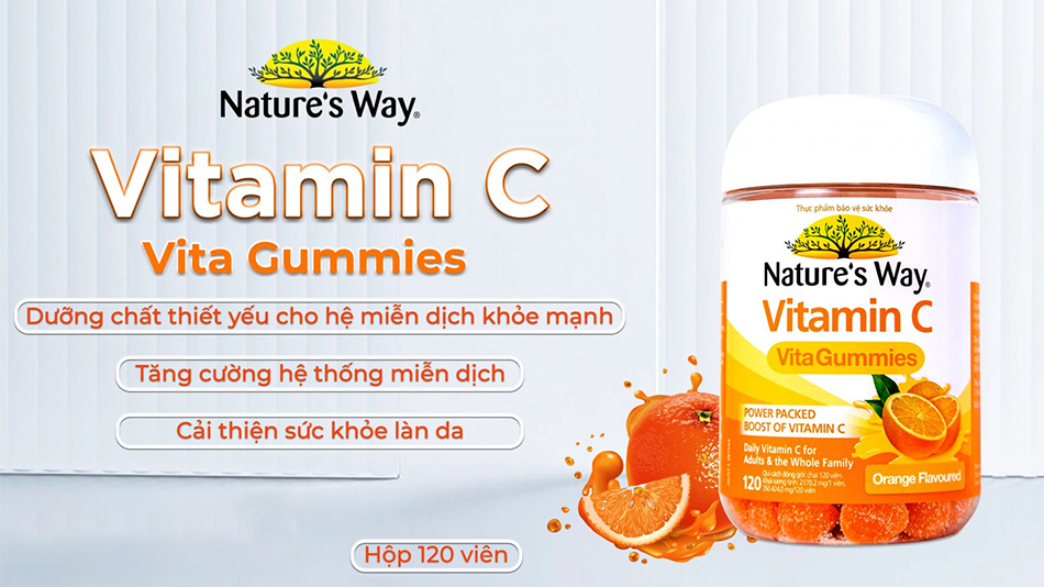 Tác dụng của Nature’s Way Vitamin C Vita Gummies