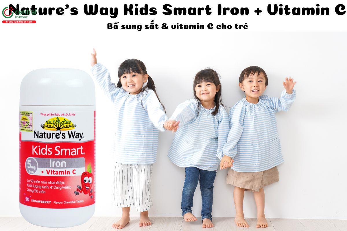 Nature’s Way Kids Smart Iron + Vitamin C bổ sung sắt, vitamin C cho trẻ