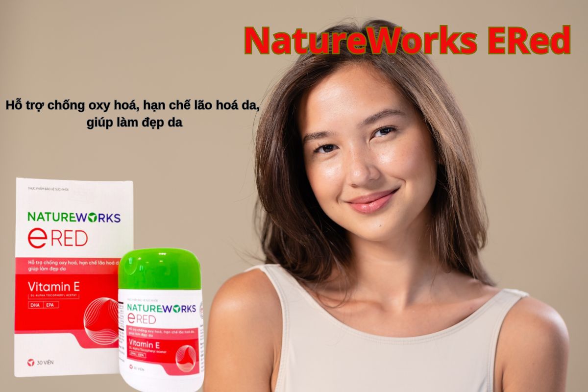 Viên uống NatureWorks ERed giúp ngăn ngừa lão hoá da