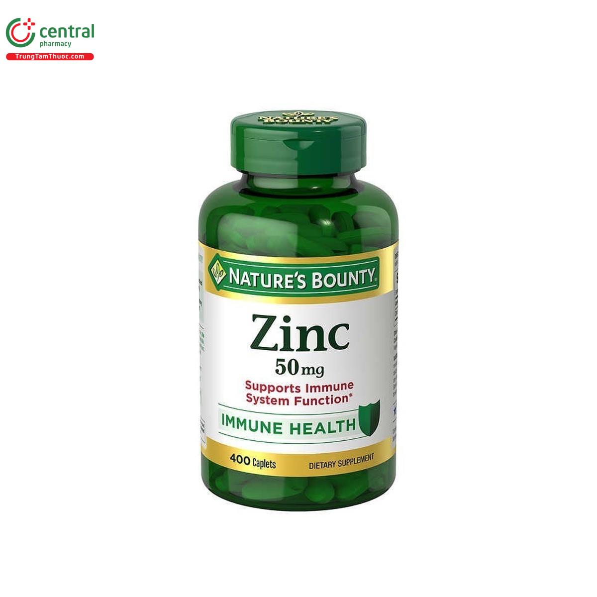 Nature's Bounty ZinC 50mg - Tăng cường đề kháng, chống oxy hóa