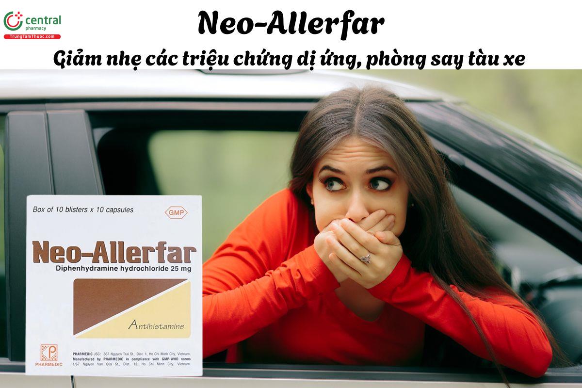 Thuốc Neo-Allerfar - Phòng ngừa say tàu xe, giảm ho, chống nôn