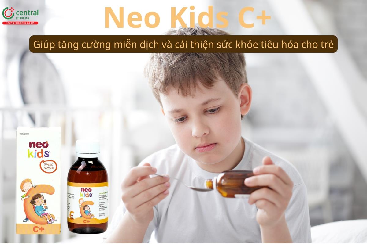 Neo Kids C+ bổ sung vitamin C, giúp tăng cường miễn dịch cho trẻ