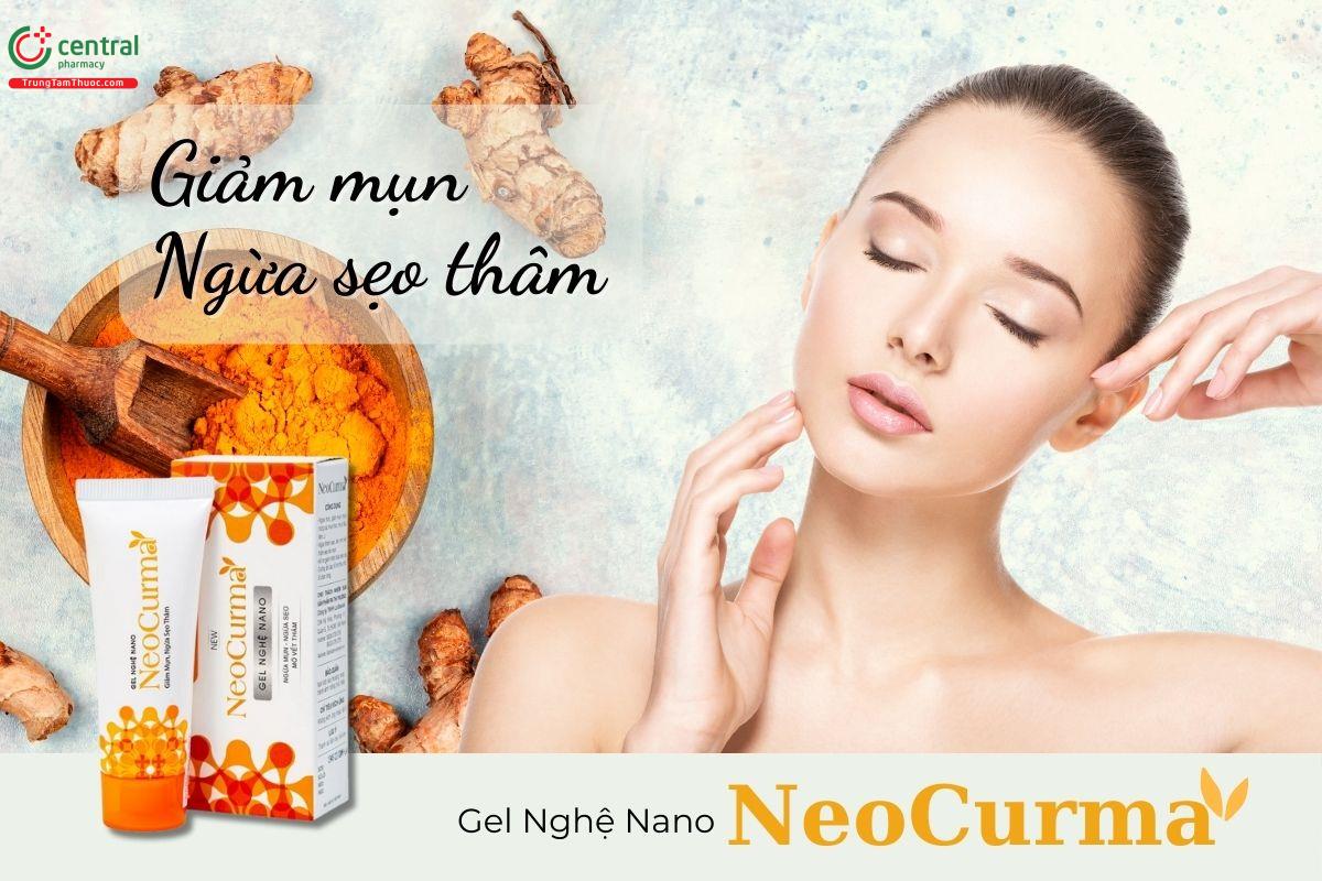 Gel Nghệ Nano NeoCurma giúp giảm mụn (mụn trứng cá, mụn bọc, mụn đầu đen, v.v.)