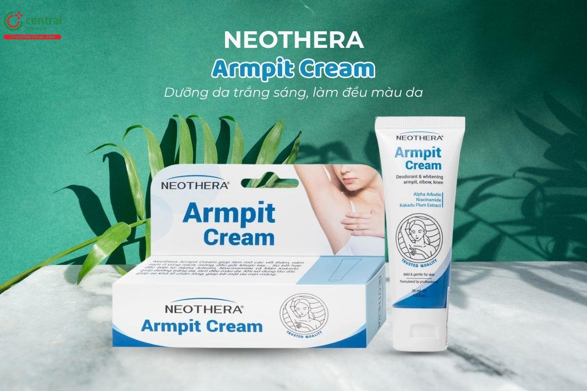 Neothera Armpit Cream làm đều màu da tại các vùng nách, mông, bẹn, đầu gối