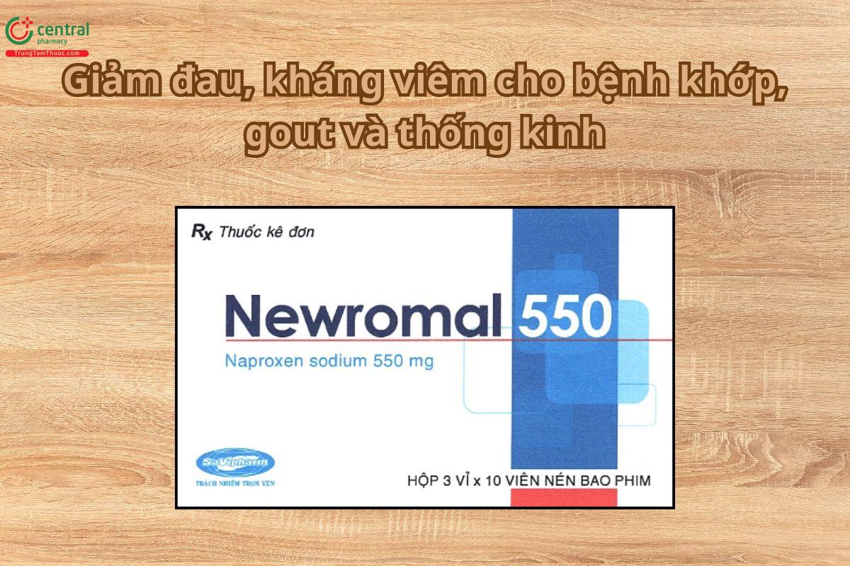 Thuốc Newromal 550 giảm đau, kháng viêm cho bệnh khớp, gout 