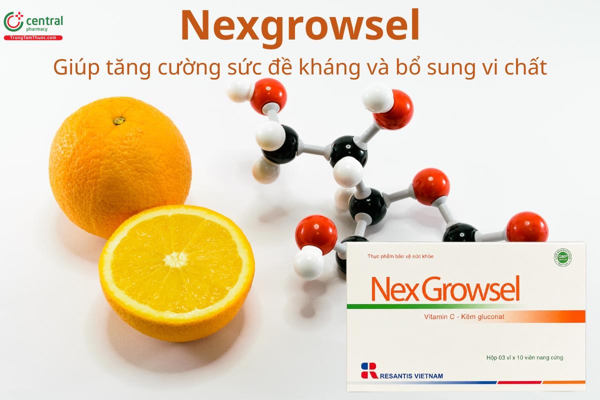 Nexgrowsel giúp tăng cường sức đề kháng và bổ sung vi chất