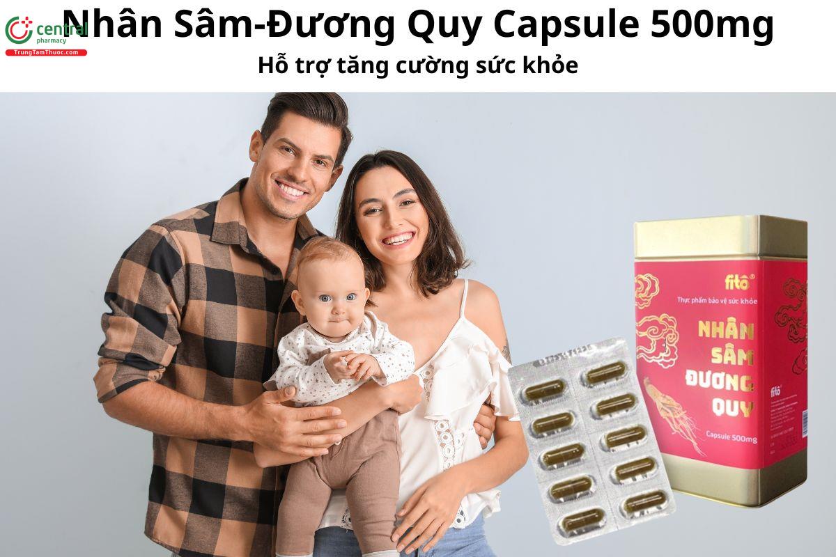 Nhân Sâm-Đương Quy Capsule 500mg - Giúp bồi bổ cơ thể