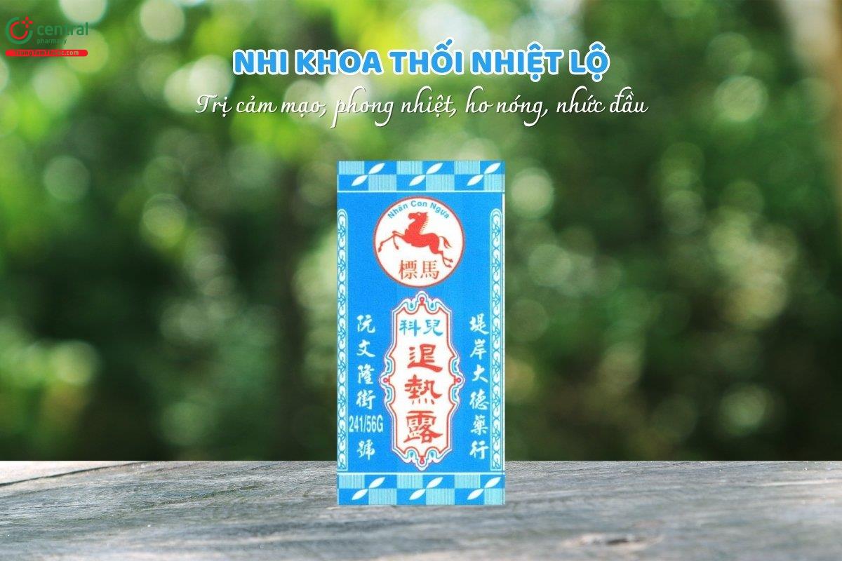 Cao lỏng Nhi khoa thối nhiệt lộ có thành phần thiên nhiên, giúp trị các triệu chứng cảm, phong nhiệt, sốt nhẹ (dưới 38°C), ho khan, đau đầu, nóng sốt, mắt đỏ.