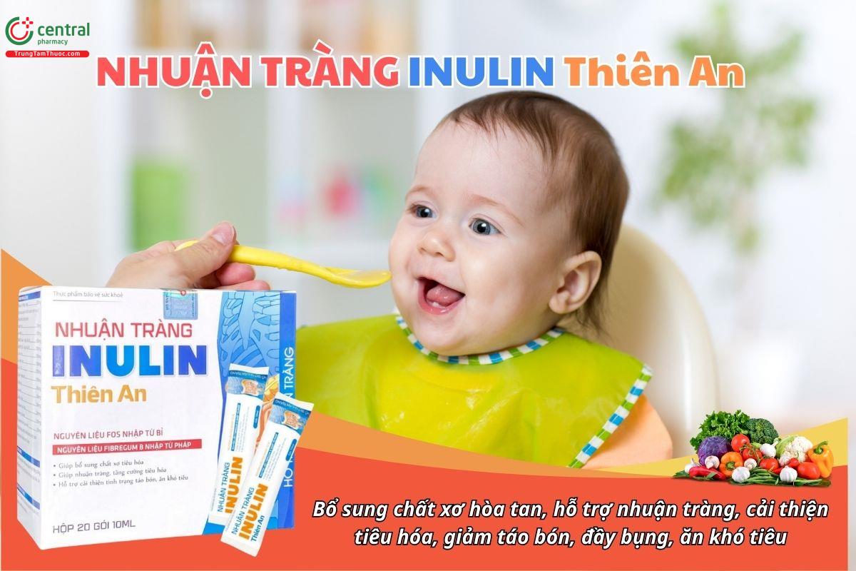 Nhuận Tràng Inulin Thiên An bổ sung chất xơ hòa tan, hỗ trợ nhuận tràng, cải thiện tiêu hóa, giảm táo bón, đầy bụng, ăn khó tiêu