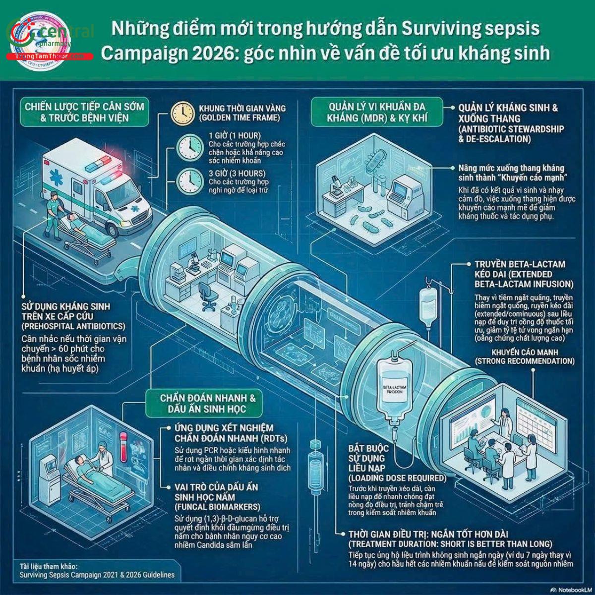 Những điểm mới trong hướng dẫn Surviving sepsis Campaign 2026