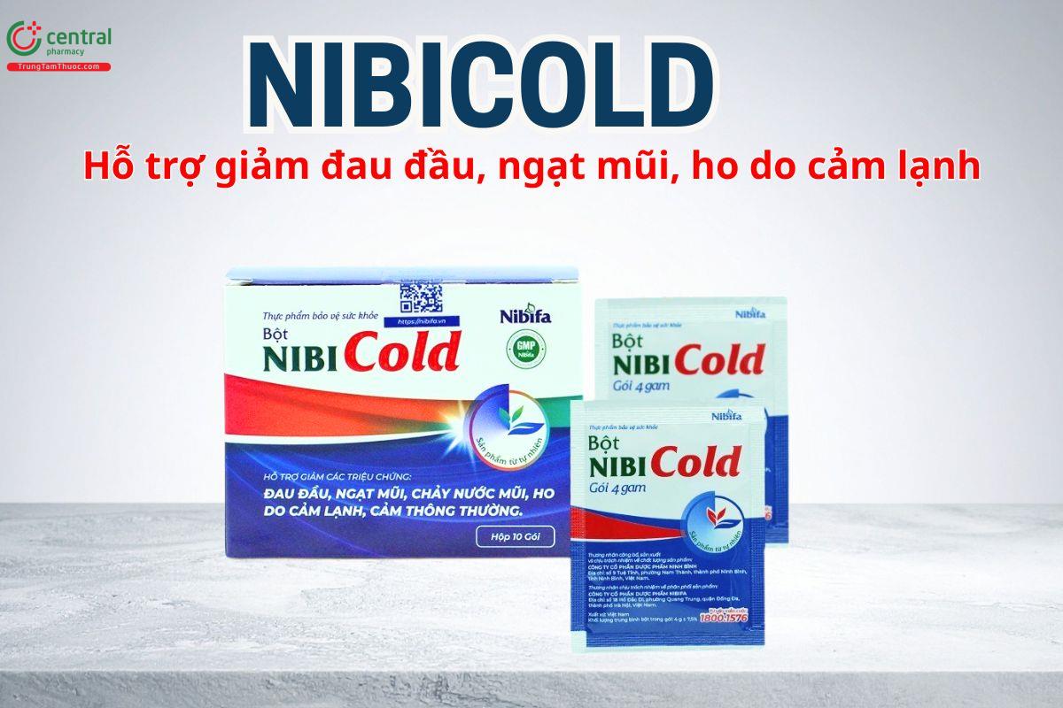 Bột NibiCold hỗ trợ giảm ho, rát họng trong cảm lạnh