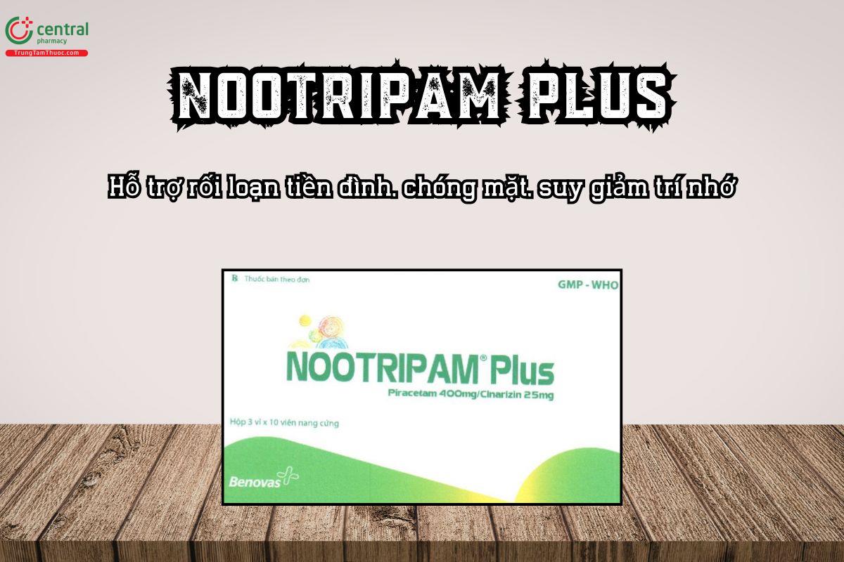 Thuốc Nootripam Plus 400/25mg điều trị rối loạn tiền đình, chóng mặt