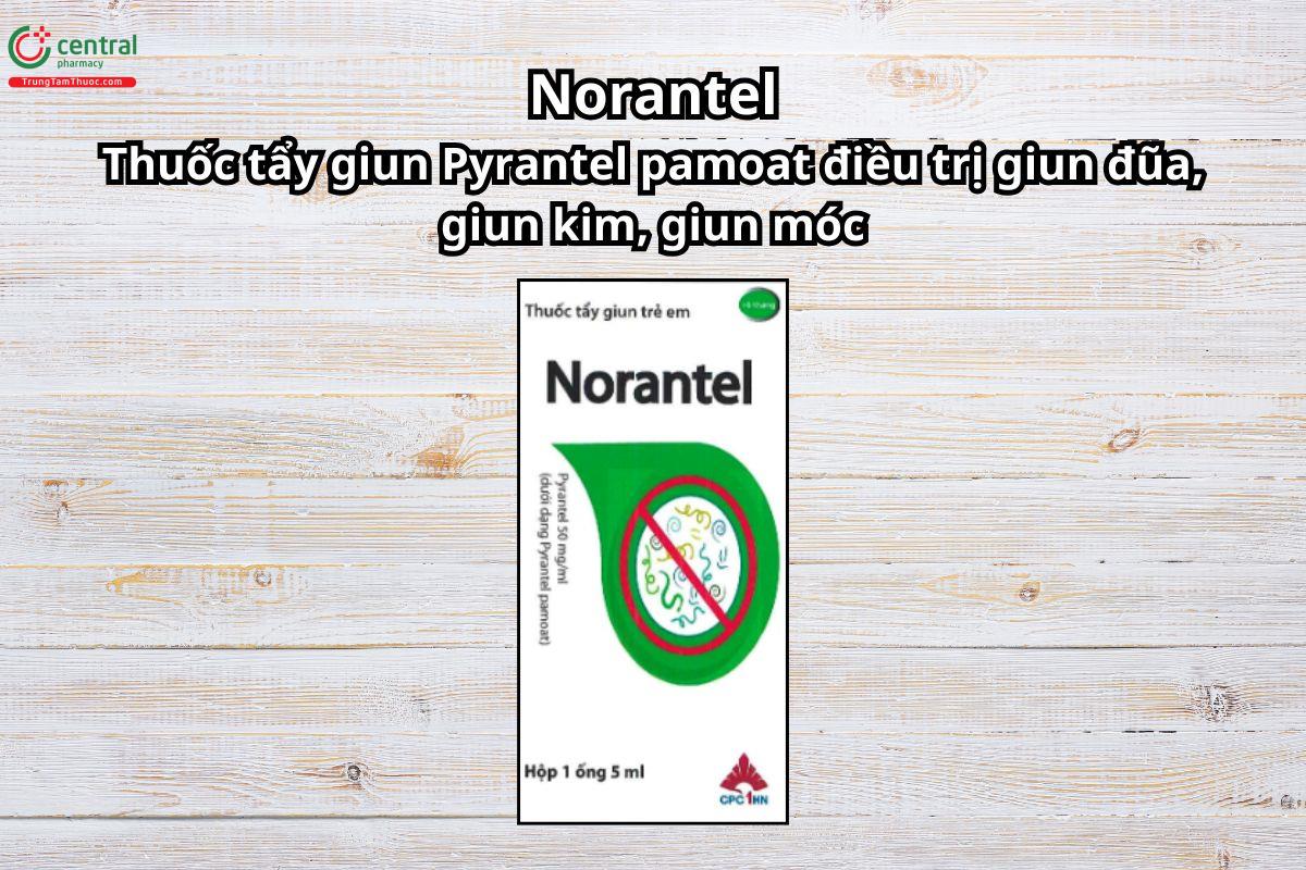 Thuốc Norantel 50mg điều trị giun đũa, giun kim, giun móc an toàn