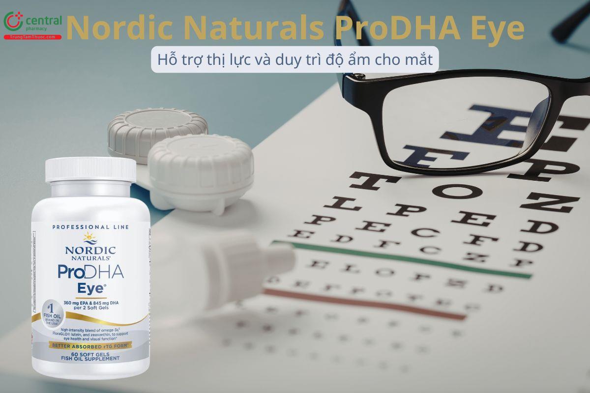 Nordic Naturals ProDHA Eye duy trì độ ẩm, tăng thị lực cho mắt