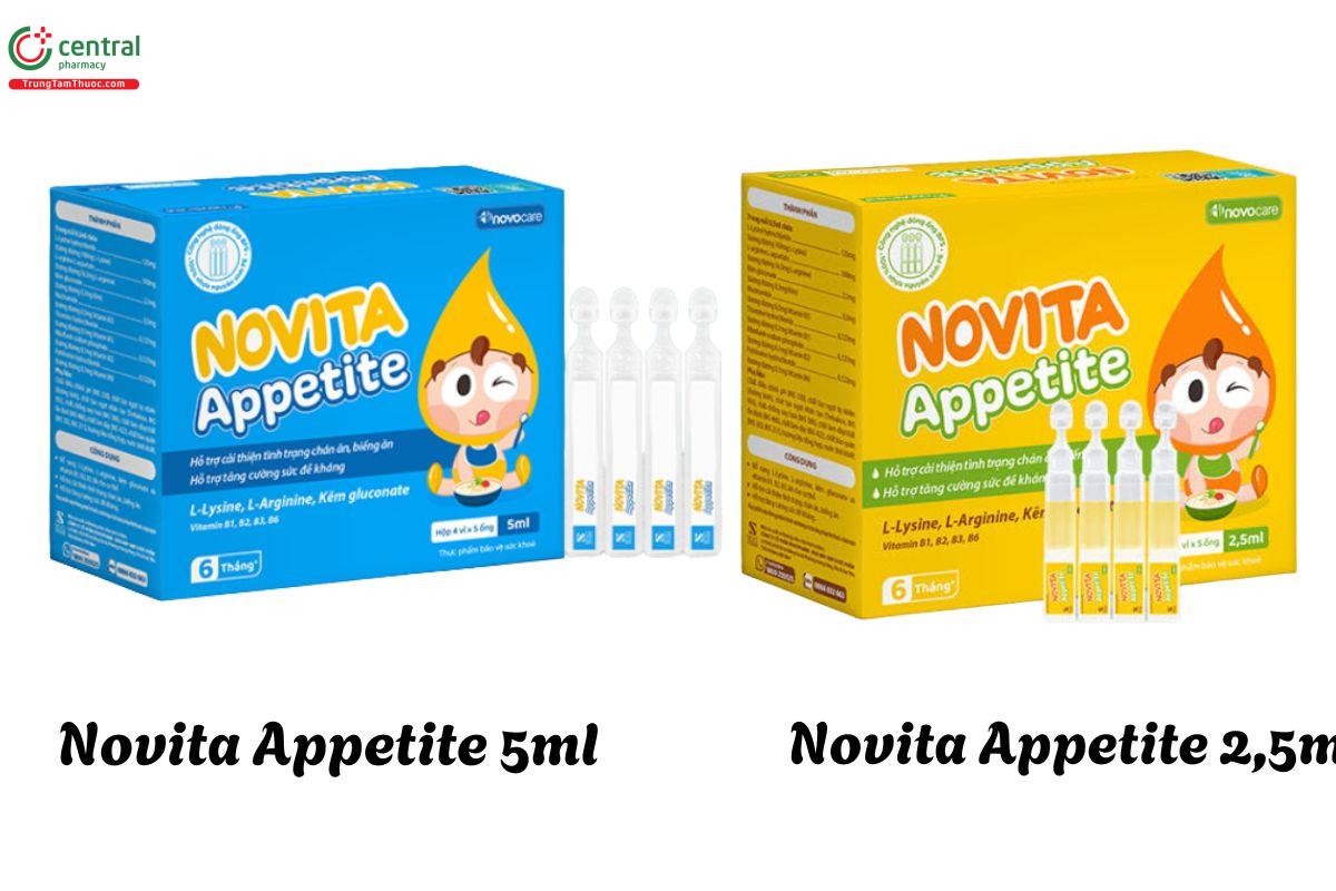  Novita Appetite 2,5ml - Giúp cải thiện tình trạng biếng ăn, ăn uống kém