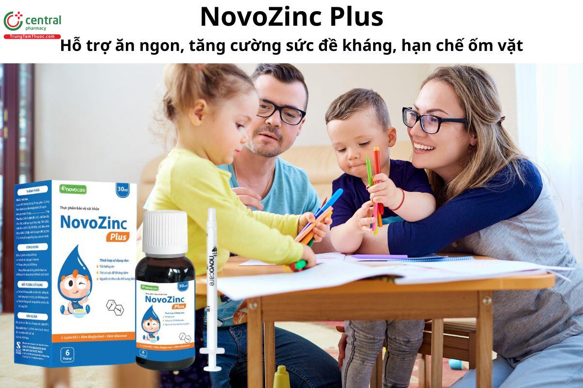 NovoZinc Plus - Giúp kích thích cảm giác thèm ăn, nâng cao đề kháng