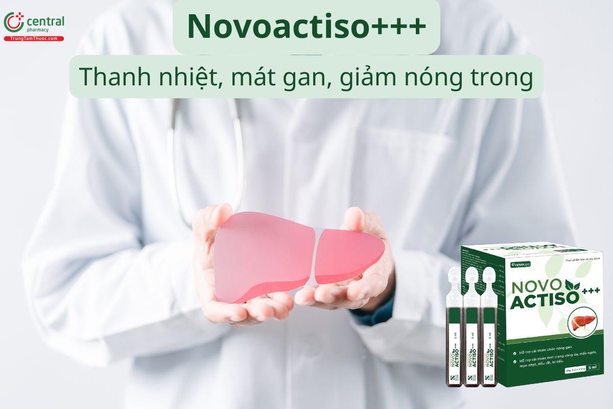 Novoactiso+++ hỗ trợ tăng cường chức năng gan, giảm nóng trong