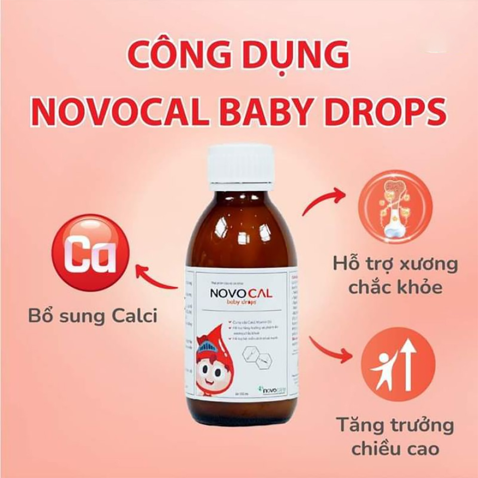 Tác dụng của Novocal baby drops