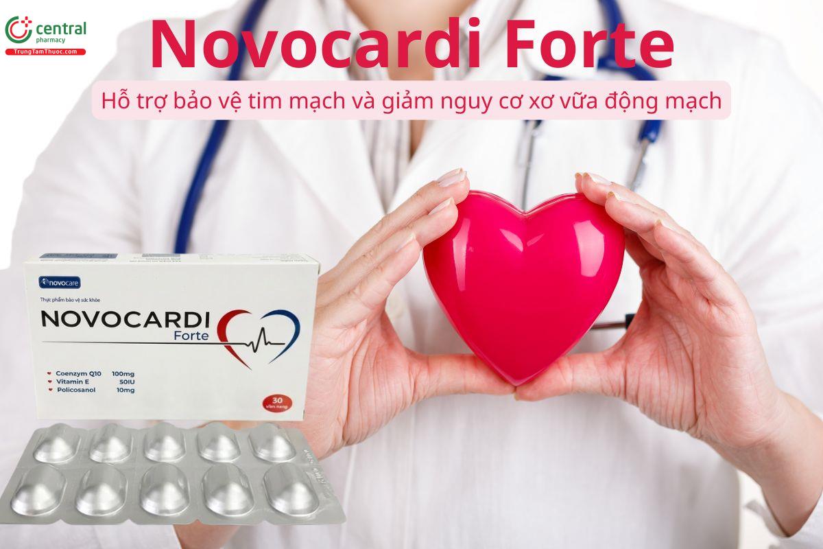 Novocardi Forte hỗ trợ bảo vệ tim mạch, giảm nguy cơ xơ vữa động mạch