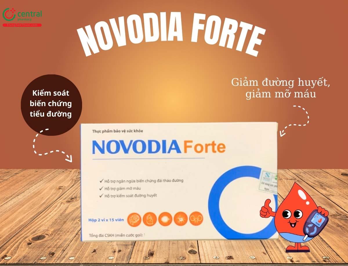 Novodia Forte - Giảm đường huyết, hạn chế biến chứng tiểu đường