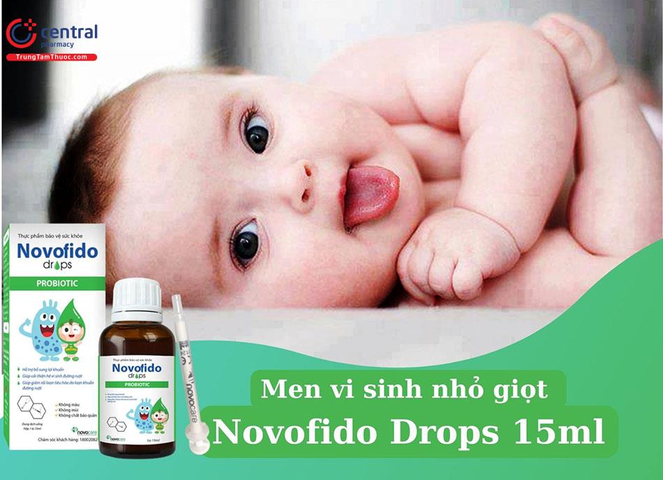 Novofido Drops 15ml nhỏ giọt tăng cường lợi khuẩn cho bé yêu