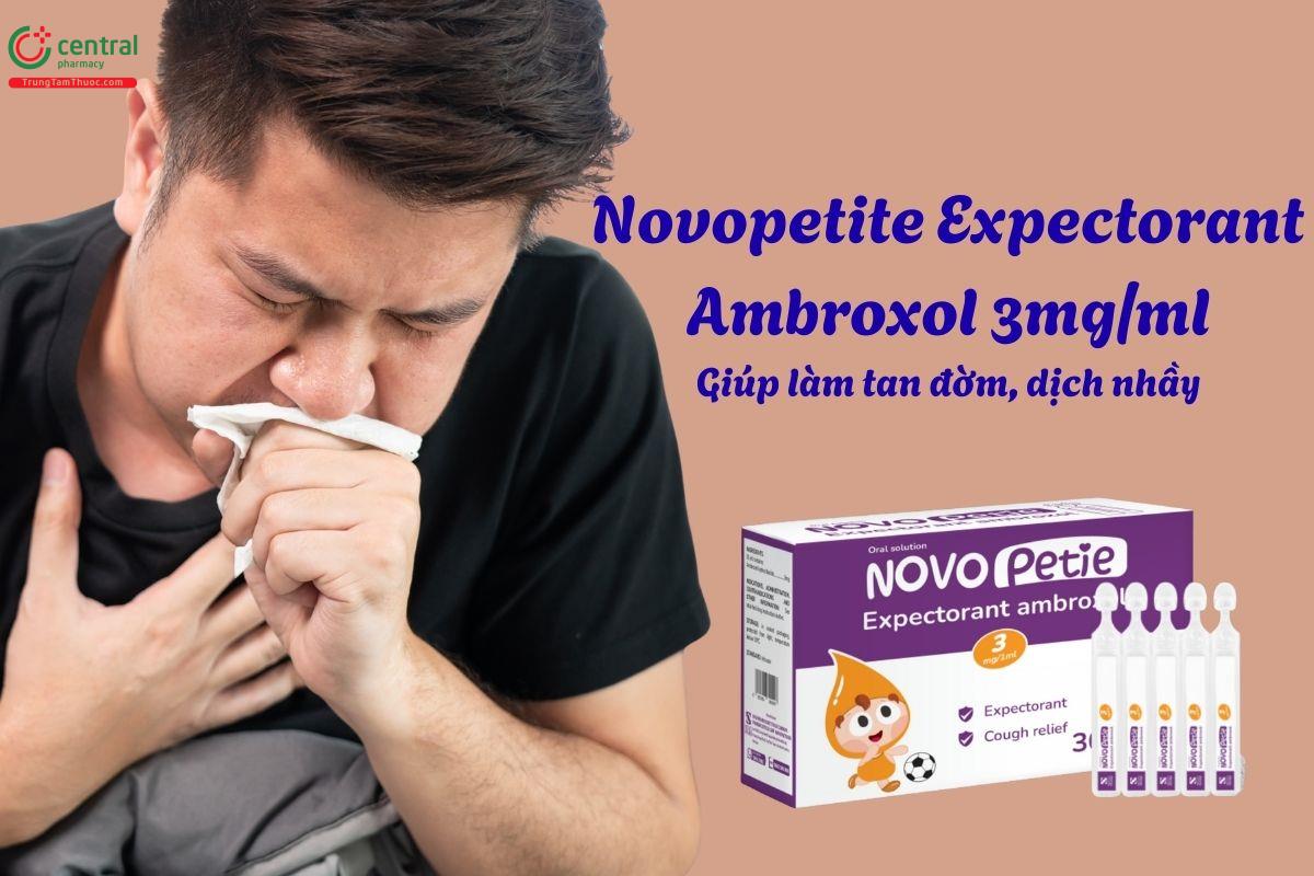 Thuốc Novopetite Expectorant Ambroxol 3mg/ml - giúp long đờm, tiêu nhầy